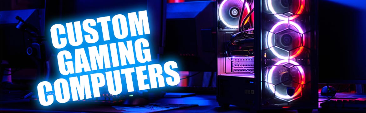 Custom-built gaming PC with RGB lighting, part of our high-performance computer system builds in Chandler, AZ